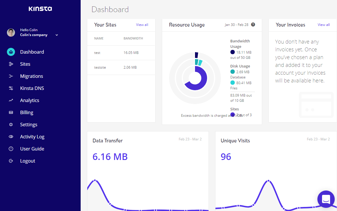 kinsta UI