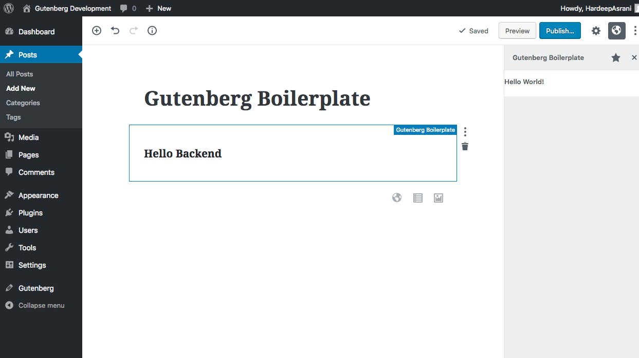 Gutenberg Boilerplate