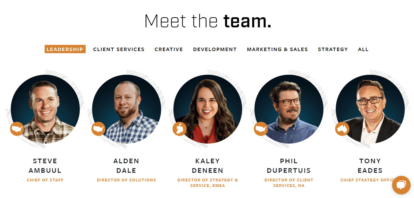 SaltedStone's meet the team page