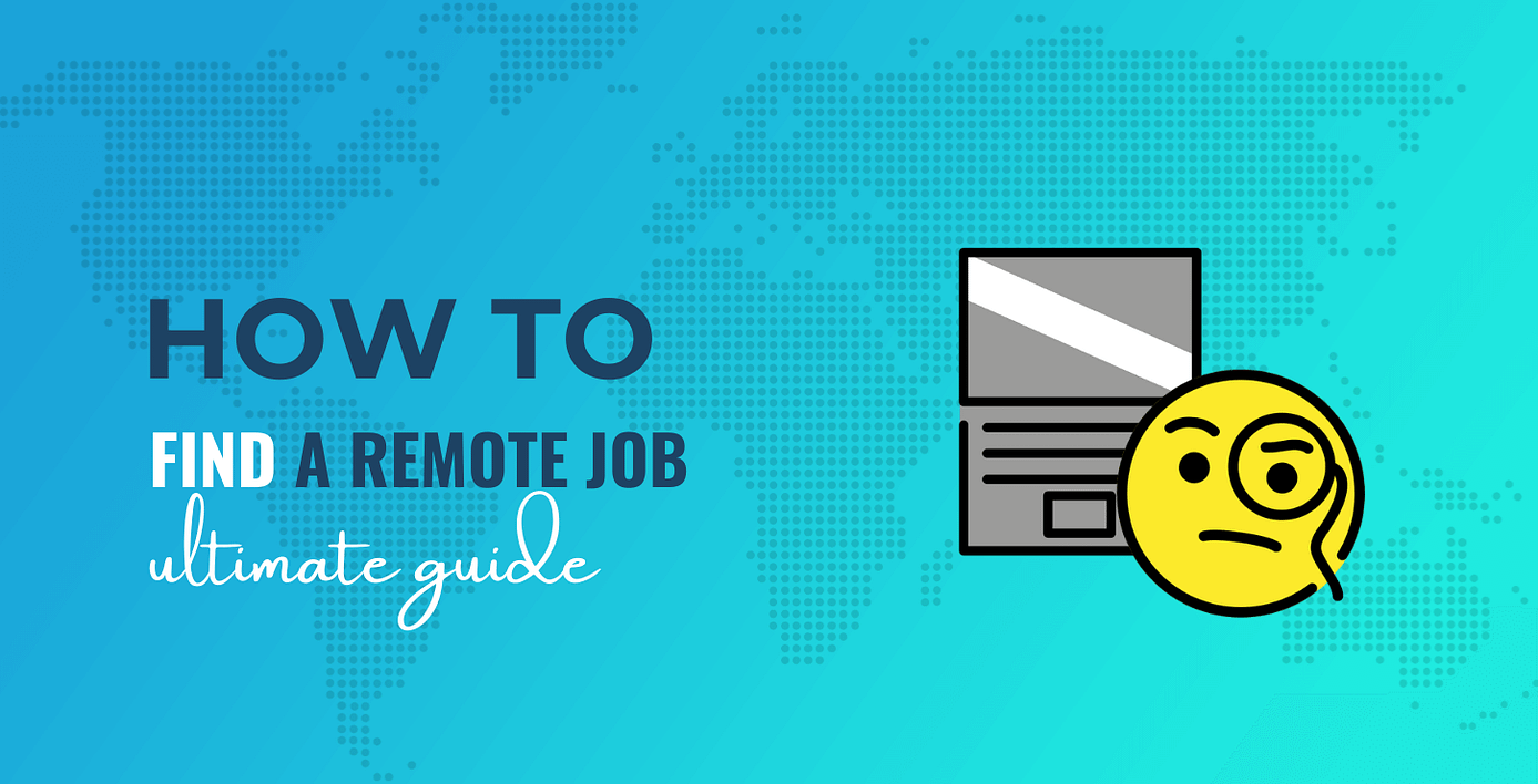 how to find a remote job