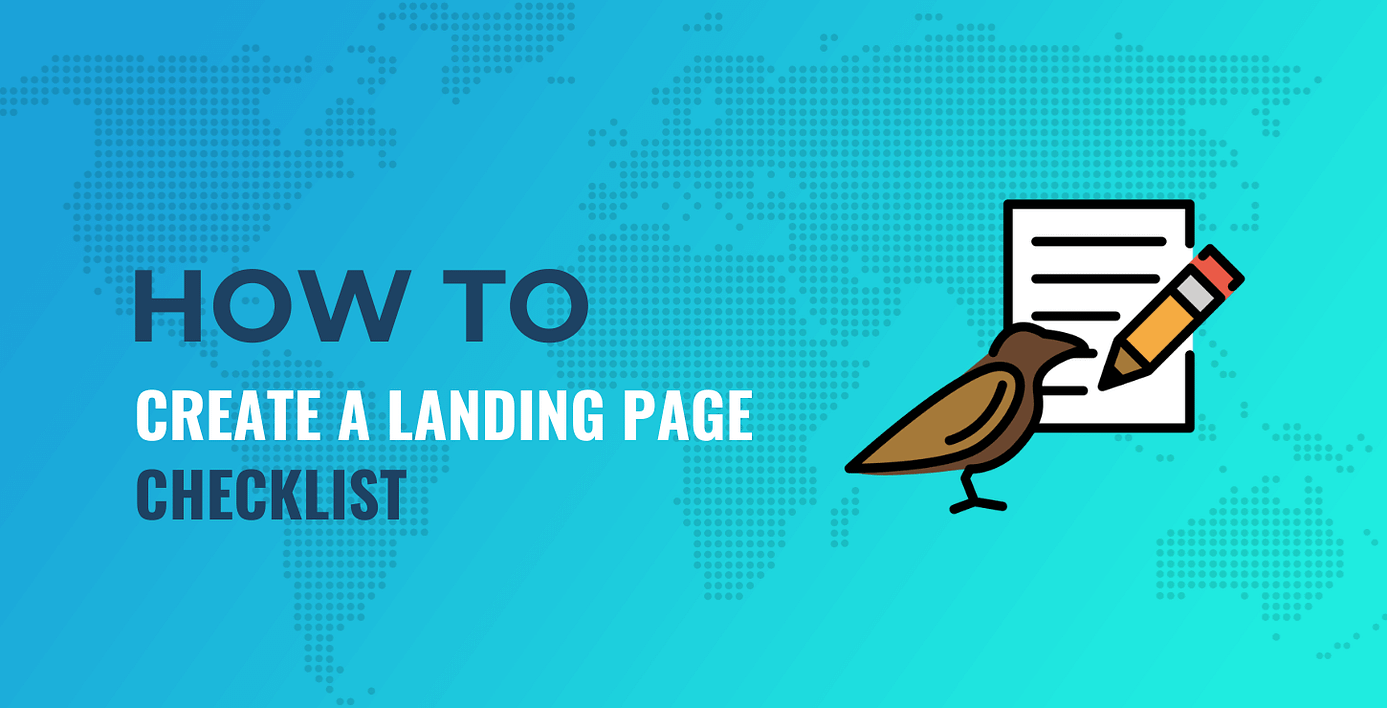 landing page checklist