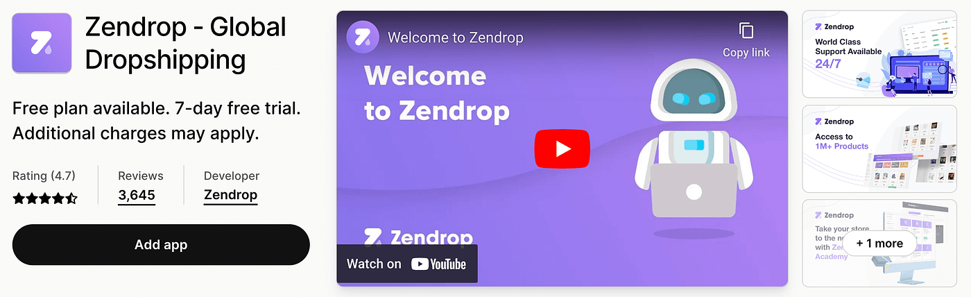 Zendrop is one of the best Shopify apps for dropshippers
