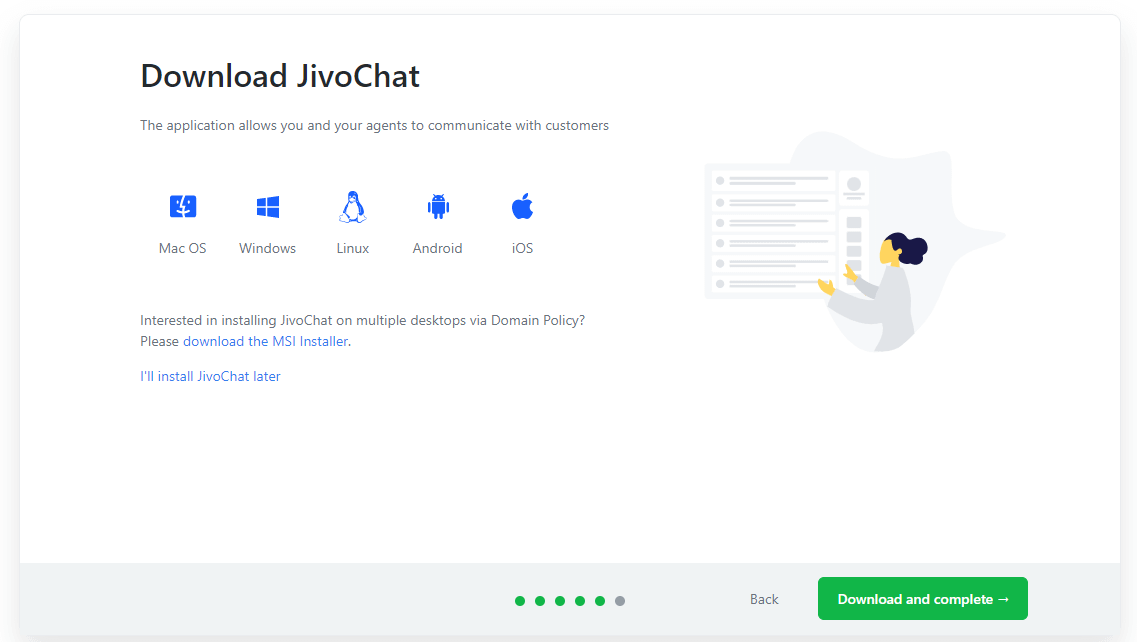 Download JivoChat page