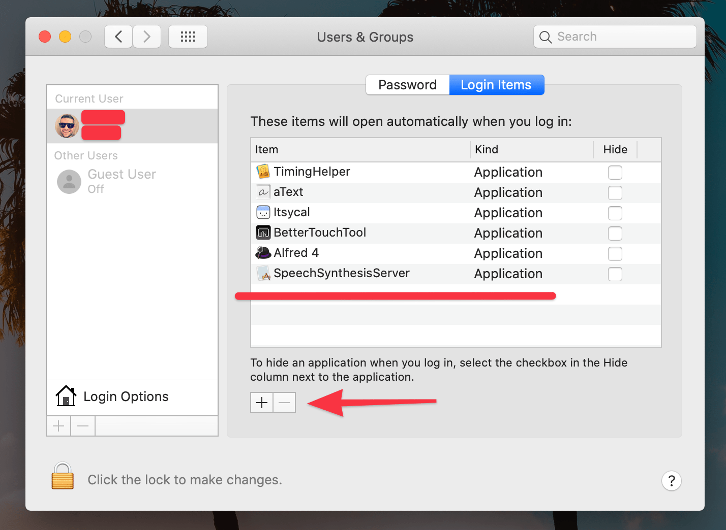 How to speed up Mac: remove login items