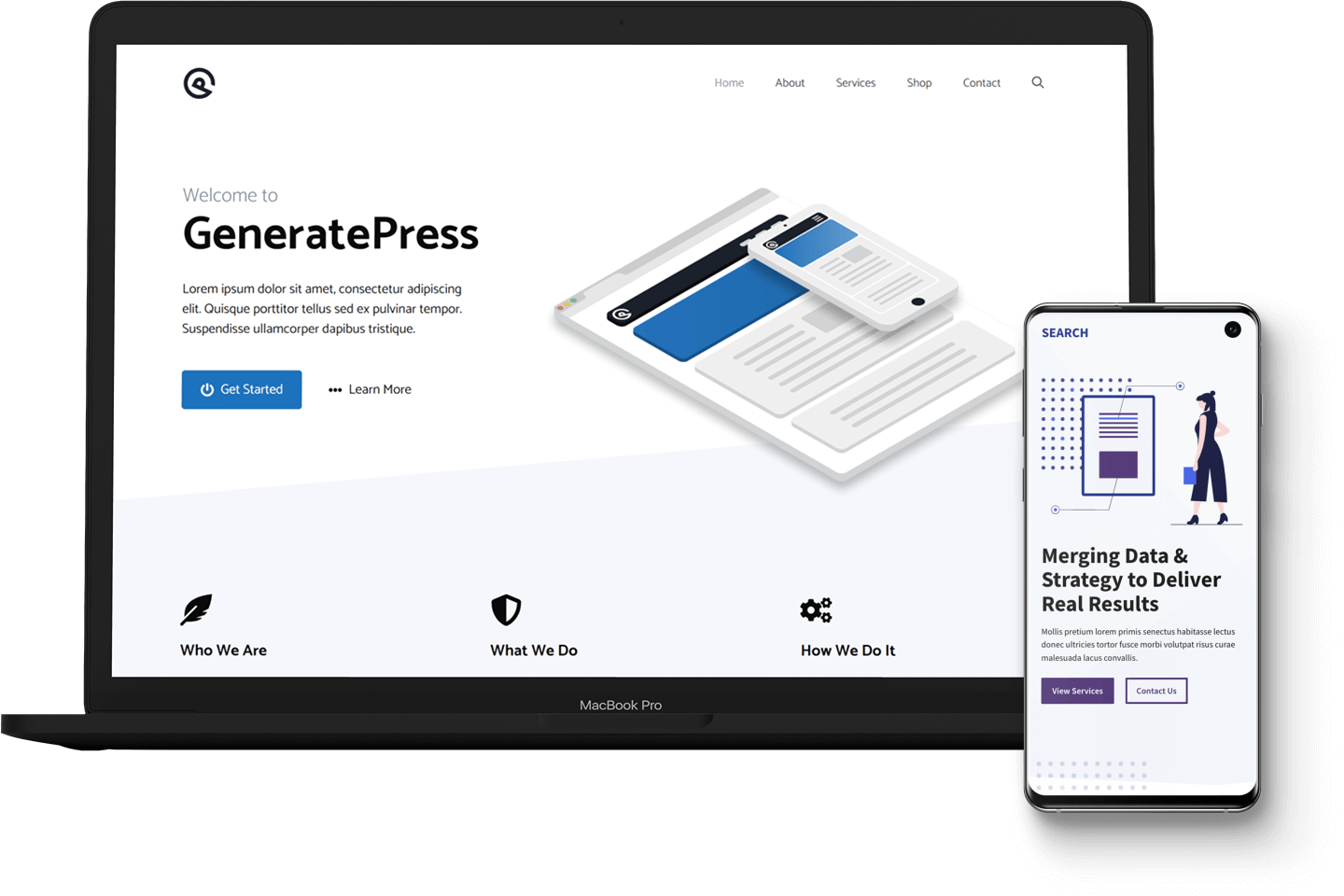 The GeneratePress theme