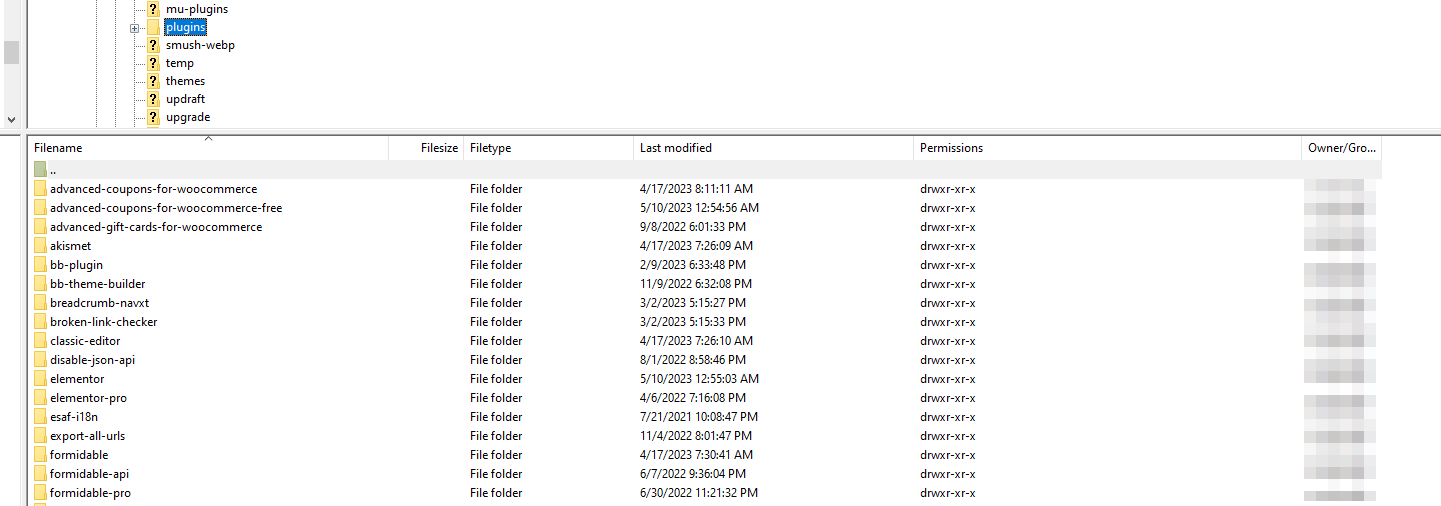 The plugins directory.