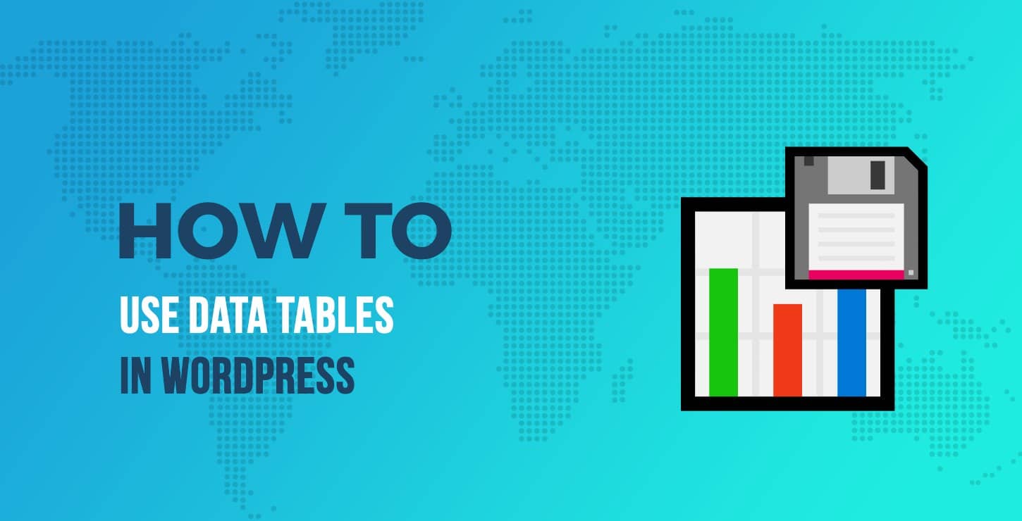 How to Use Data Tables in WordPress