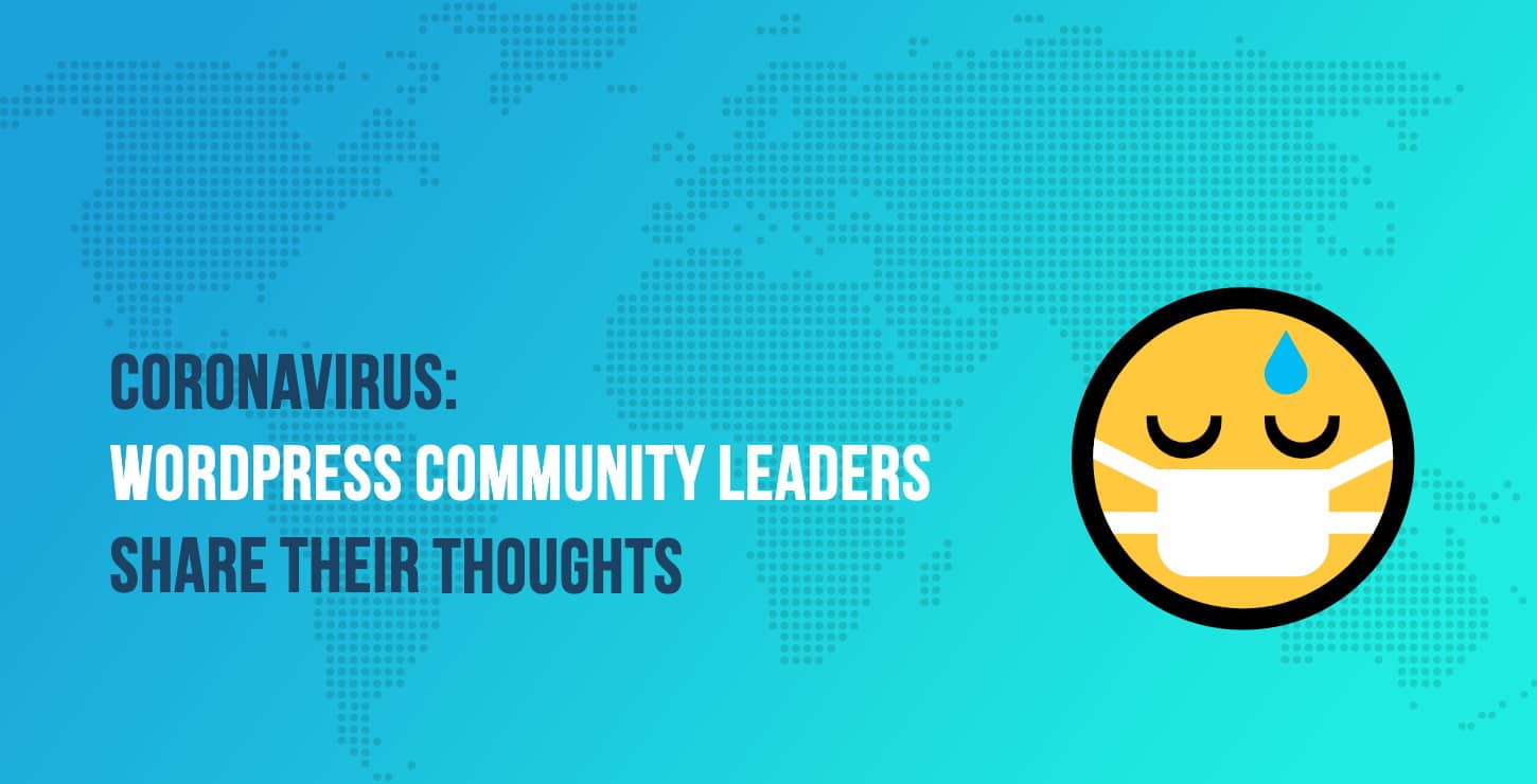 WordPress community leaders vs coronavirus