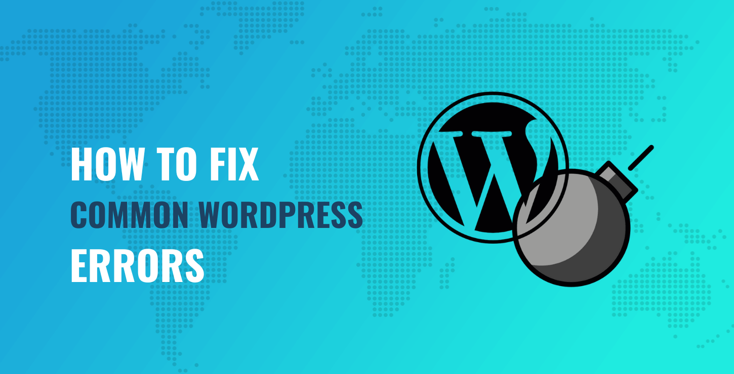 Common WordPress errors.