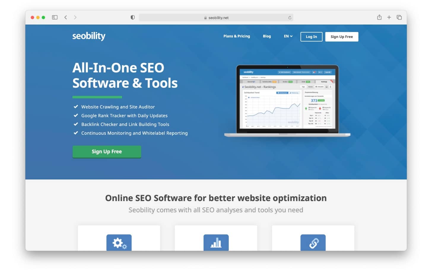 SEObility has a range of different SEO tools in one place