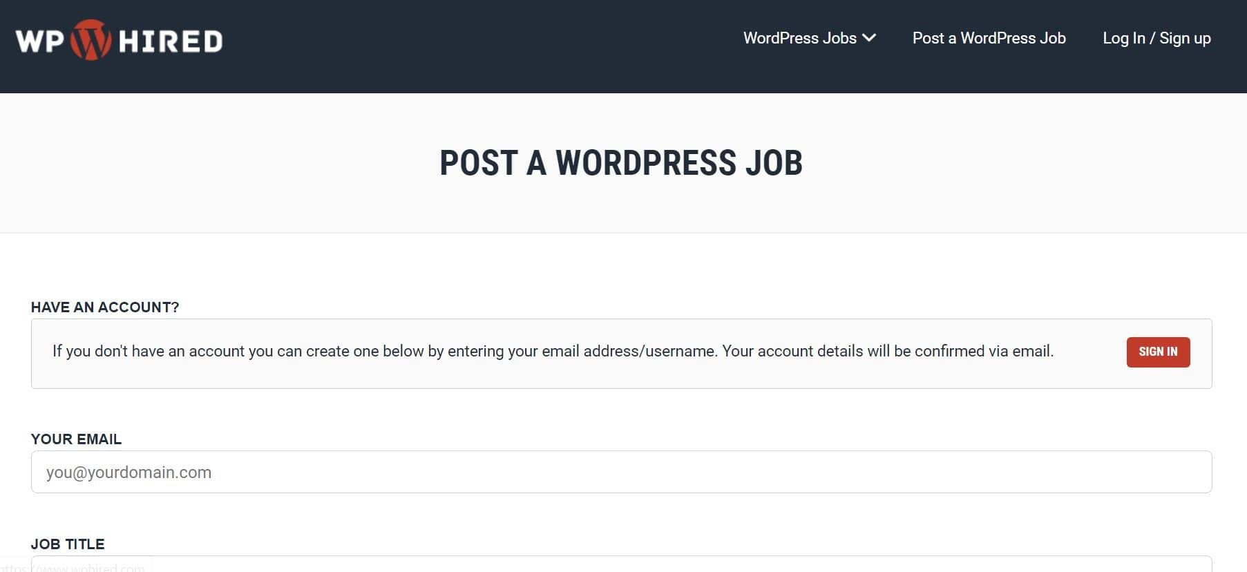 WpHired WordPress jobs