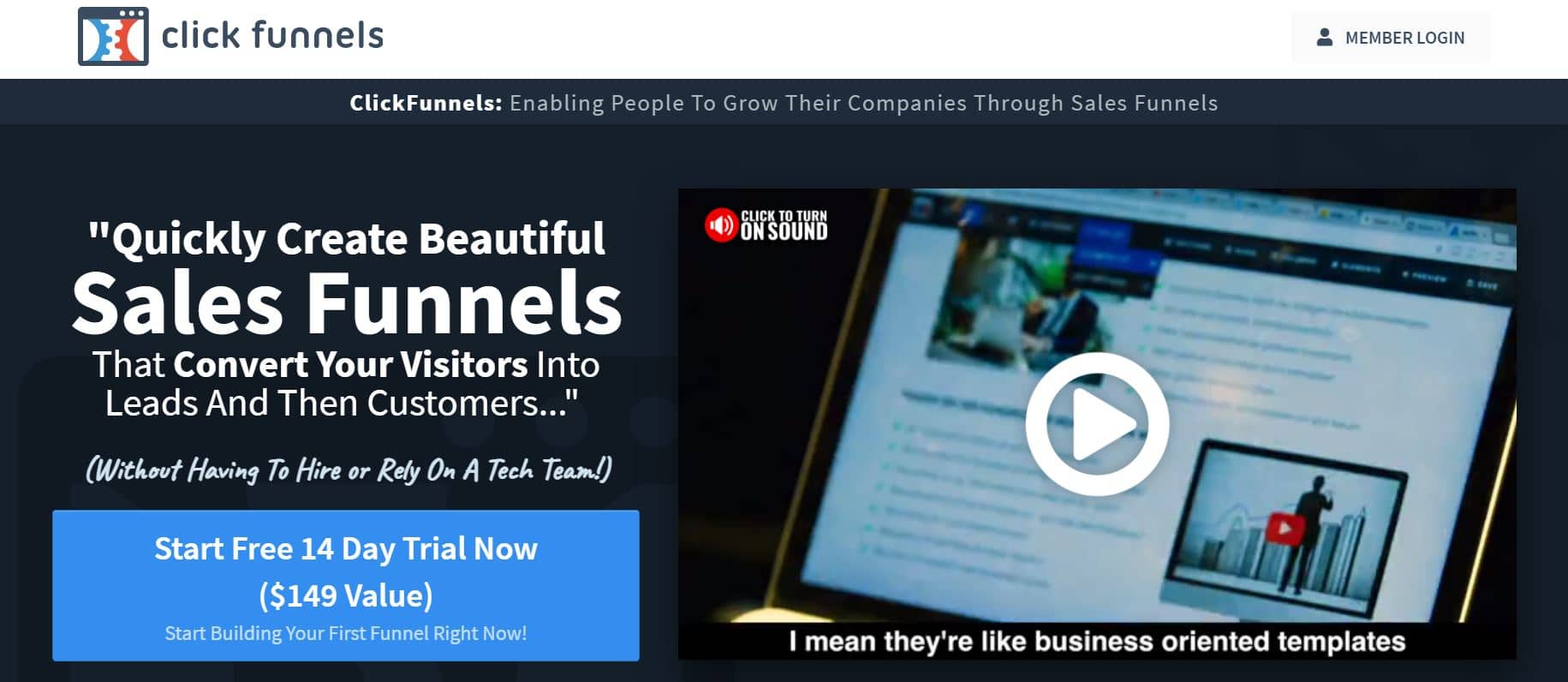 ClickFunnels is one of th ebest sales funnel tools