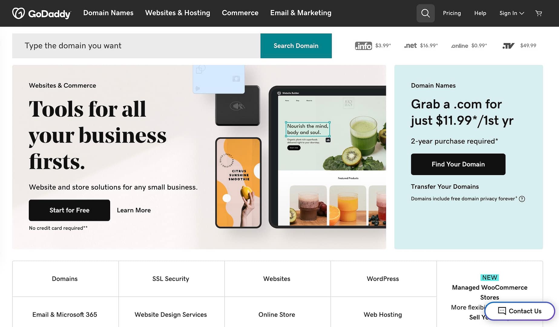 5 Best Hosts Offering Free Business Email With Domain 3 GoDaddy web hosting.