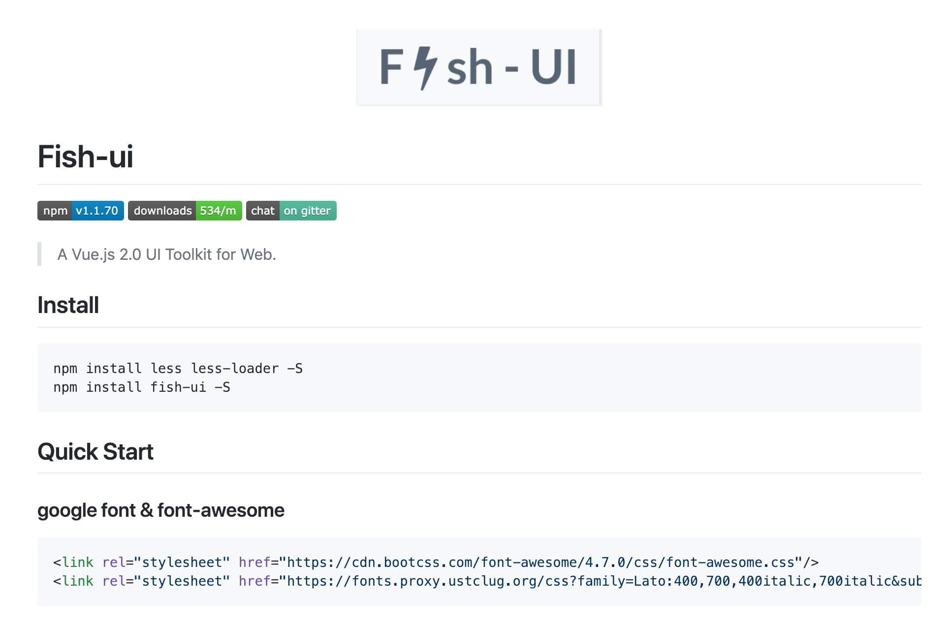 Fish UI