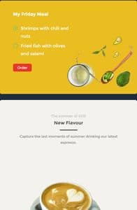 Food and Drink UI Kit on mobile