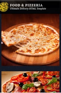 Food & Pizzeria on mobile