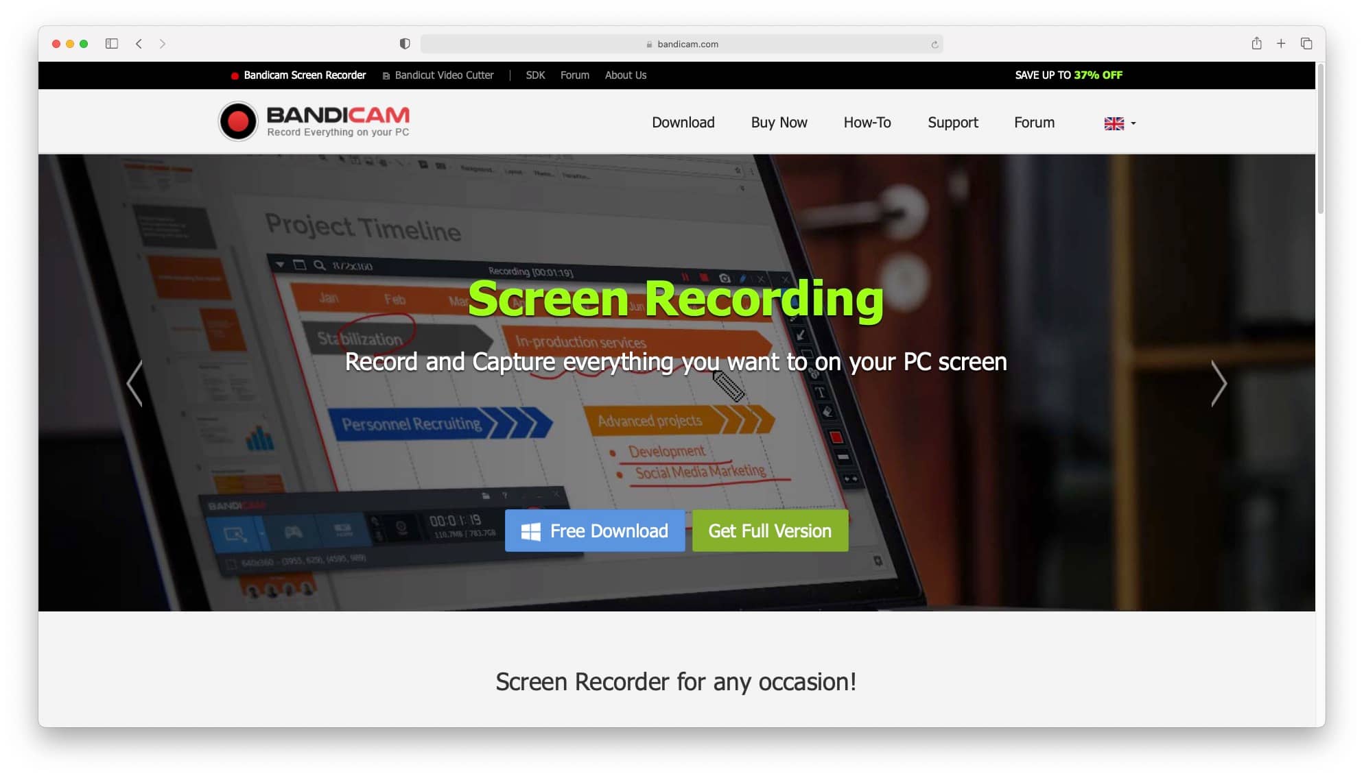 Bandicam - one of the best screen recording software