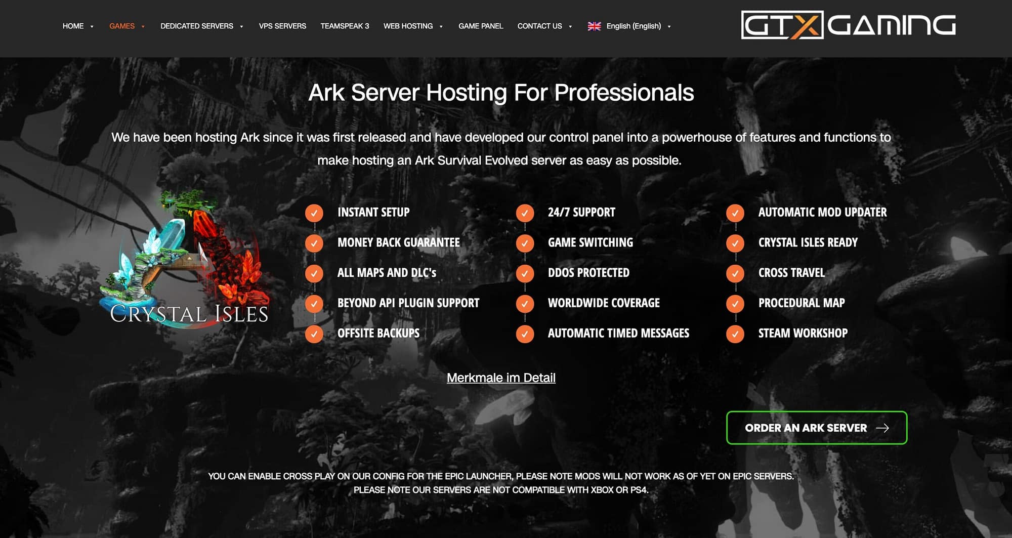 GTX gaming - best ARK server hosting