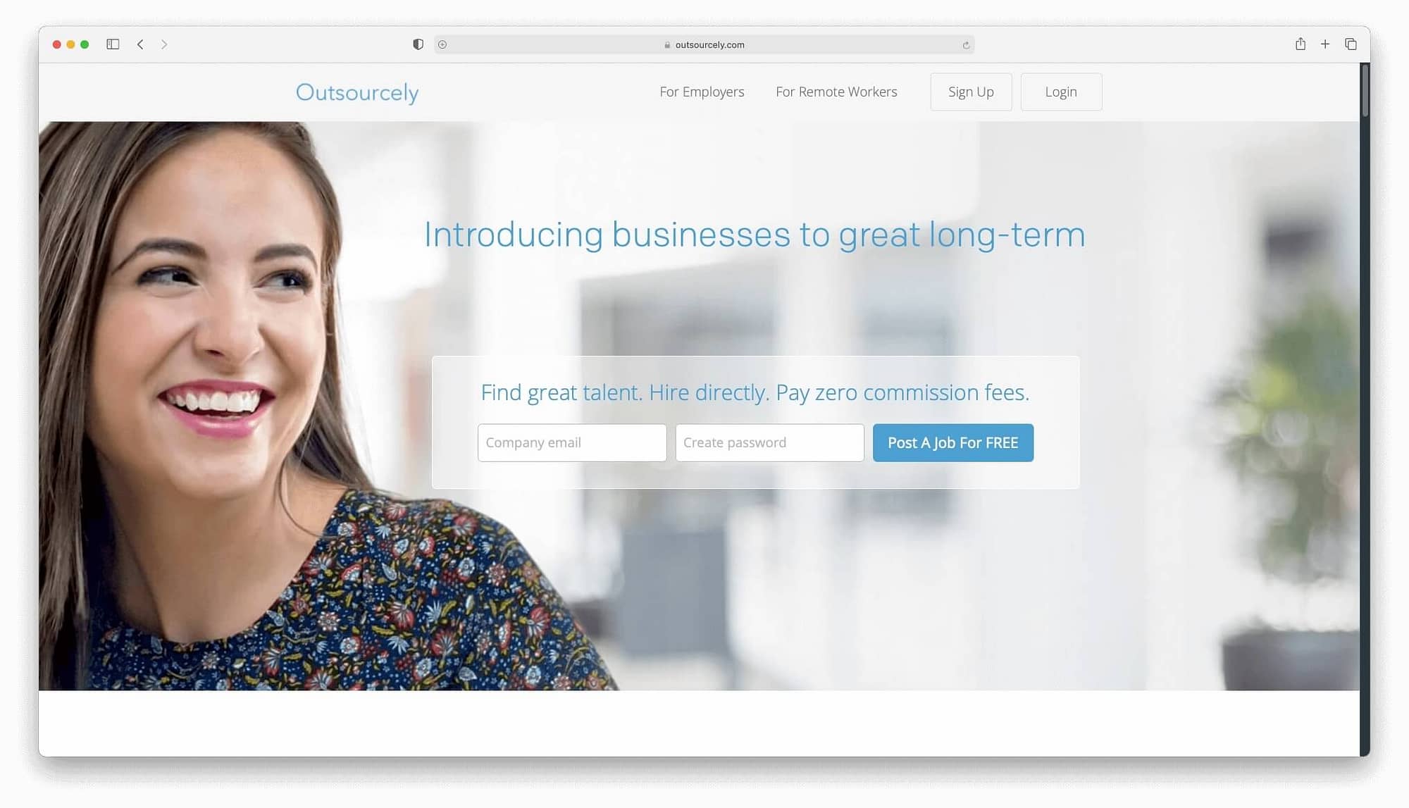 Outsourcely is a platform for seeking remote work online