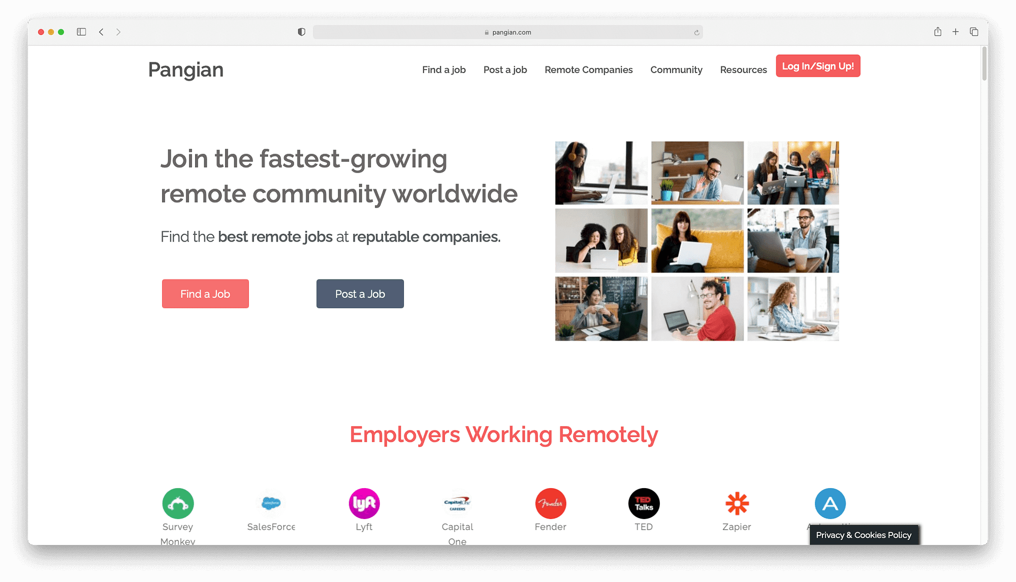 Pangian can help you find remote work online