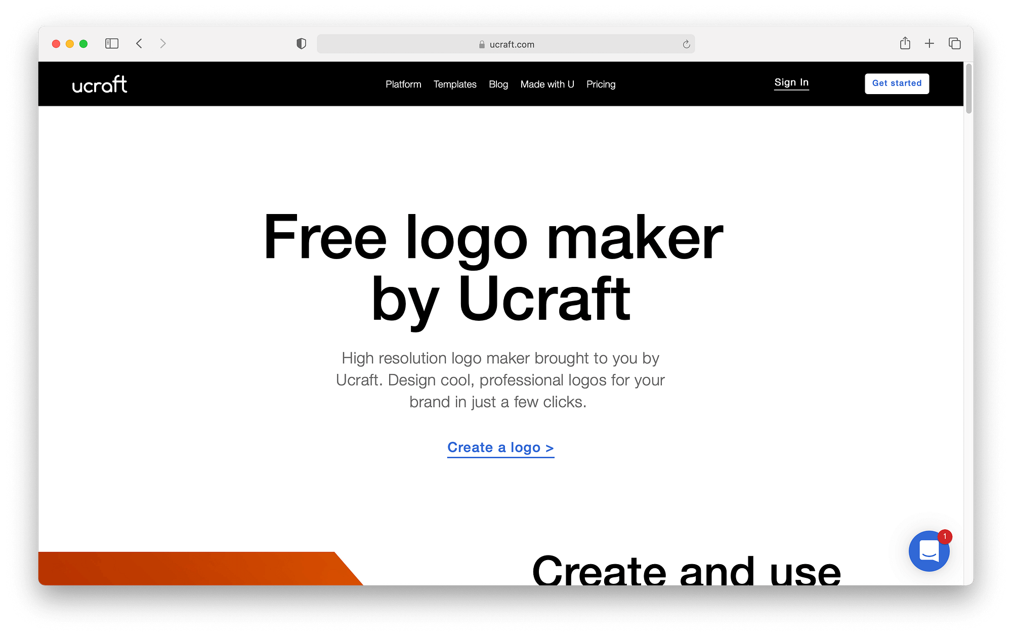 Ucraft free logo maker