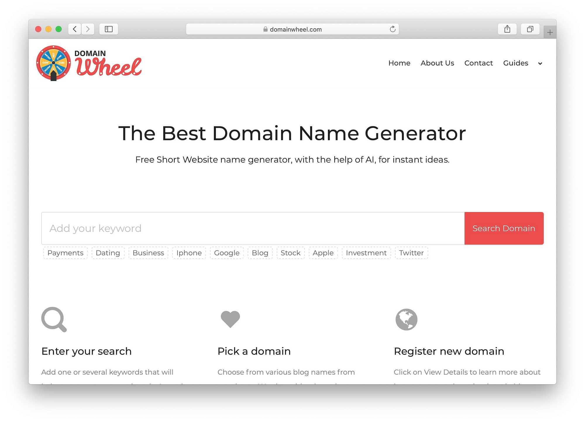 Best free business name generators: DomainWheel