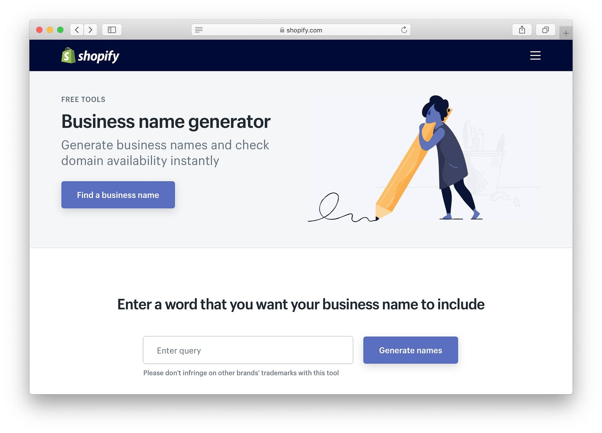 Best free business name generators: Shopify