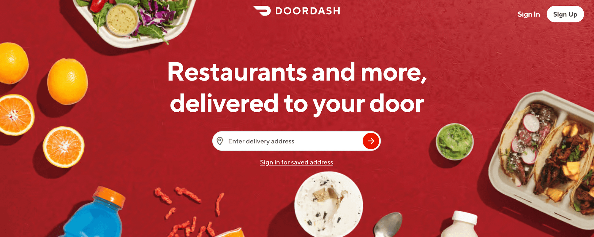 Door Dash doing Christmas promotion ideas