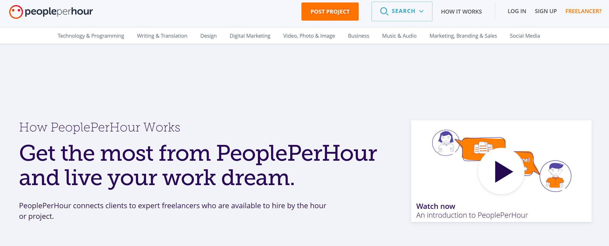 The best freelance websites: PeoplePerHour