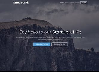 Bootstrap 4 Startup UI Kit view