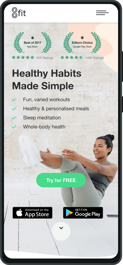 8Fit is one of the best fitness apps on the market
