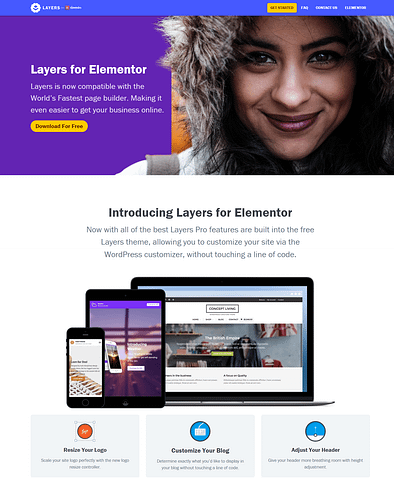 layers page builder