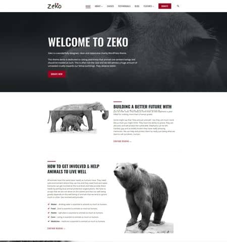 Zeko is a beautiful parallax WordPress theme