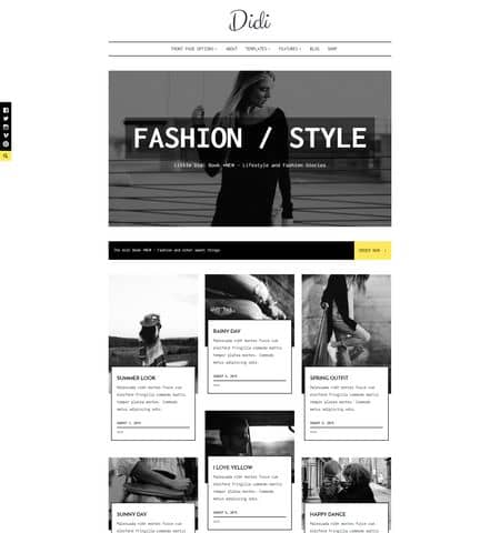 wordpress theme for fashion blog