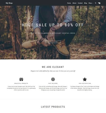 Neve Shop is one of the best free WooCommerce WordPress themes available.