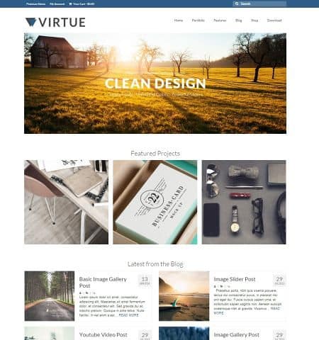 Virtue is a multi-purpose theme that can be used with WooCommerce stores.