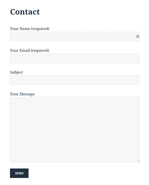 Contact Form 7 final form