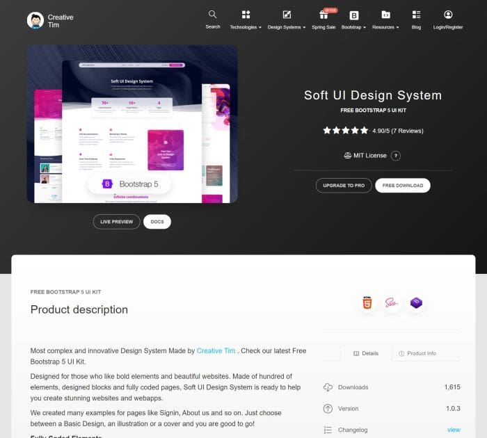Top Free UI Kits: Soft UI Design System