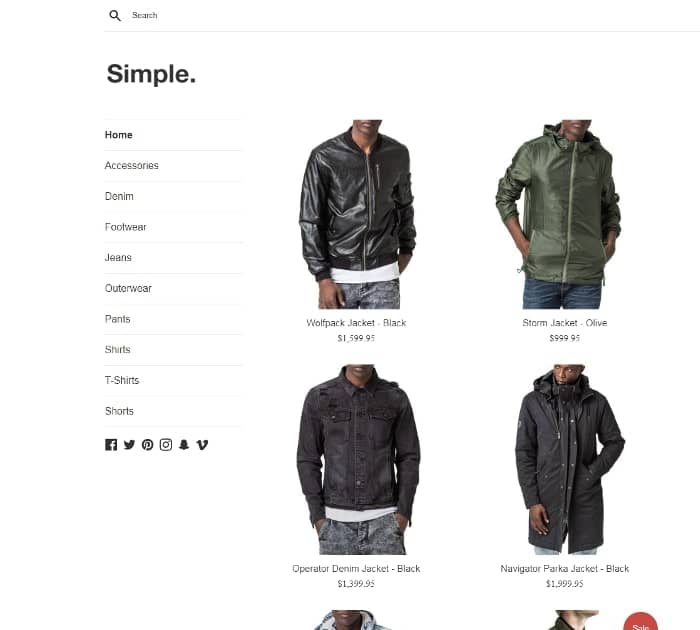 Best Free Shopify Themes: Simple