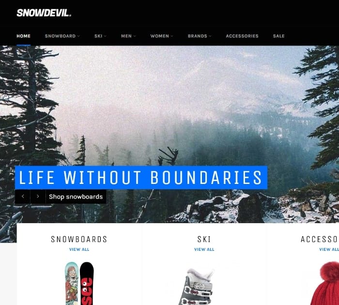 Best Free Shopify Themes: Venture