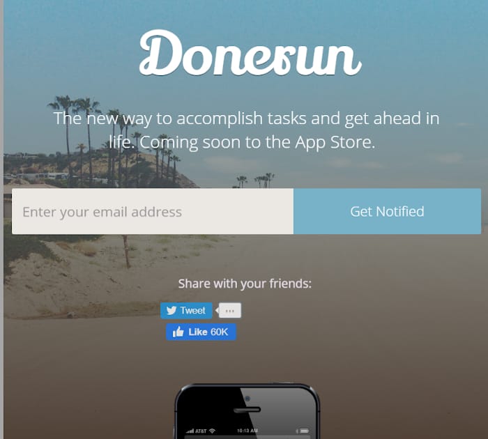 Best Webflow templates and themes: Donerun - Mobile website template