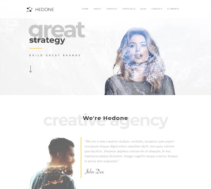 Best Webflow templates and themes: Hedone - Creative Webflow template