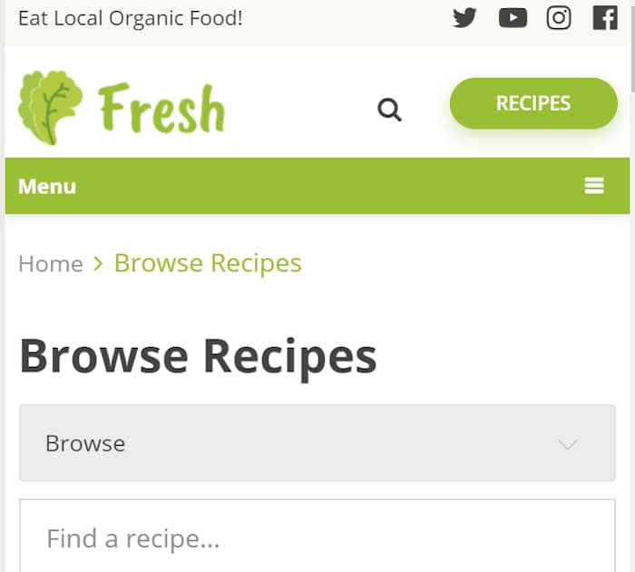 Best food delivery WordPress themes: Fresh