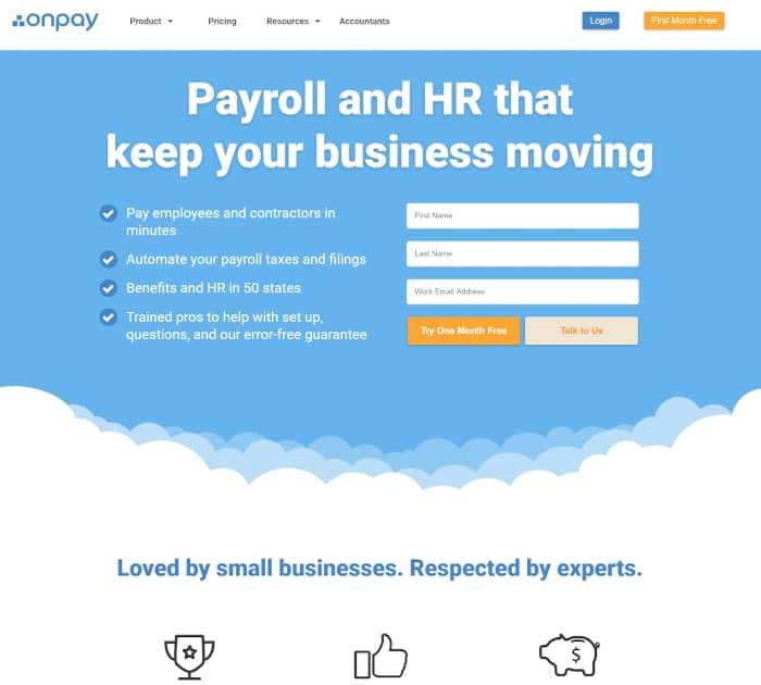 Best payroll software: OnPay