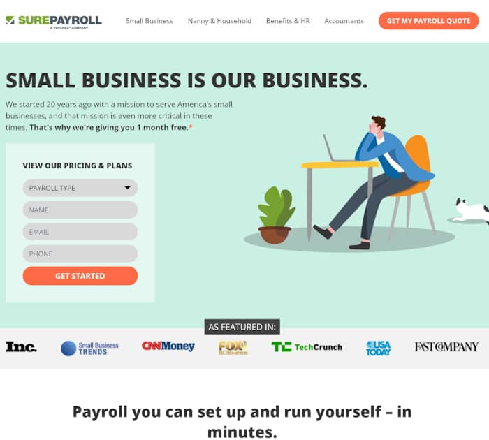 Best payroll software: SurePayroll