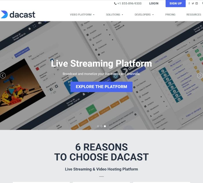 Best OTT platforms: Dacast
