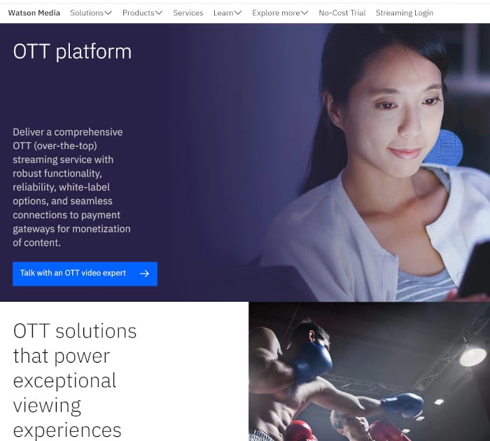 Best OTT platforms: IBM Watson