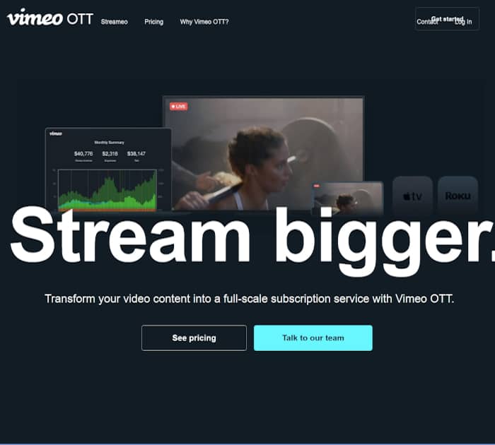 Best OTT platforms: Vimeo