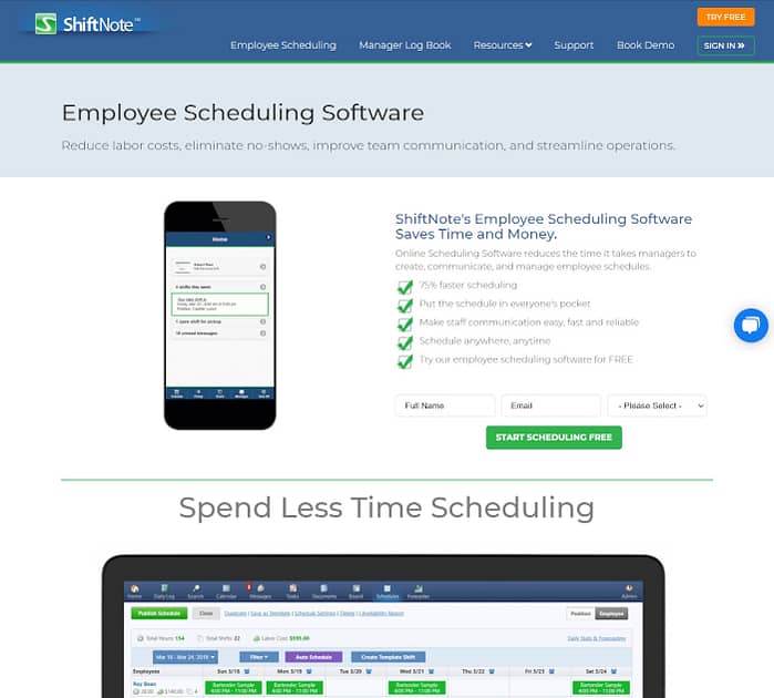 Best employee scheduling apps: ShiftNote
