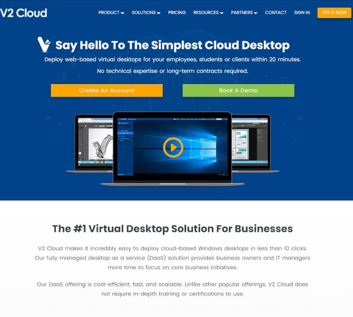 Best virtual desktop software: V2 Cloud